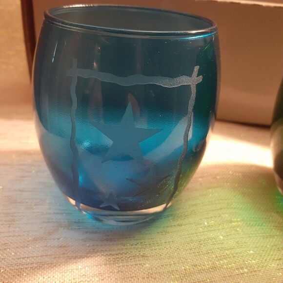 PartyLite P7259 Holiday Tealight Candle Holders Christmas Tree Star 2 Pair *Read - Picture 3 of 5